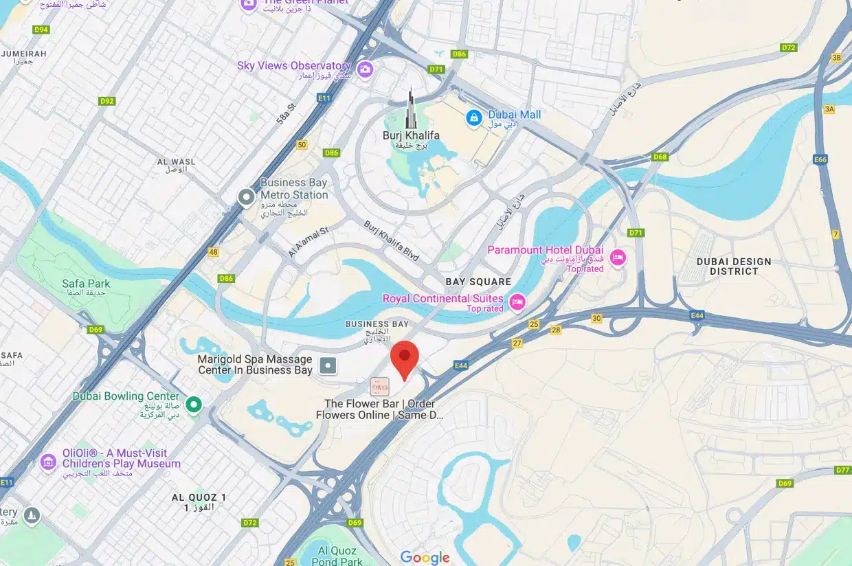 Map Of Business Bay