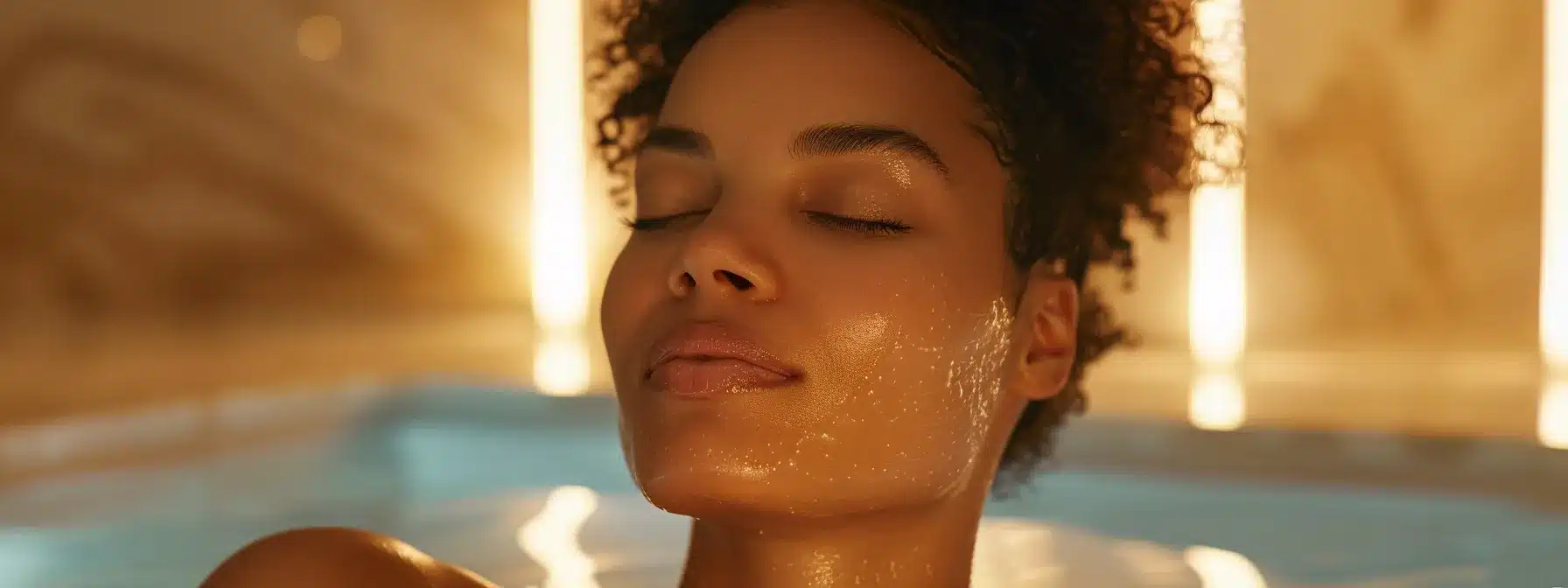 Inkless Stretch Marks Treatment Results Over Time 4 A Serene Spa Environment Featuring A Glowing, Rejuvenated Skin Texture Displayed On A Model, Radiating Confidence And Showcasing The Dramatic Reduction Of Stretch Marks Through Innovative Treatments, Illuminated By Soft, Natural Lighting.