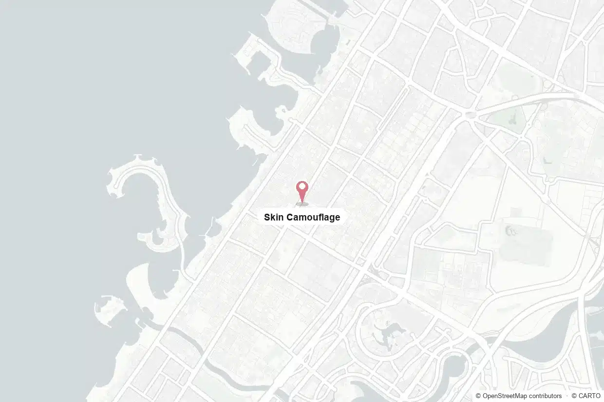 Map Showing Skin Camouflage On Al Wasl Road, Jumeirah 1, Dubai